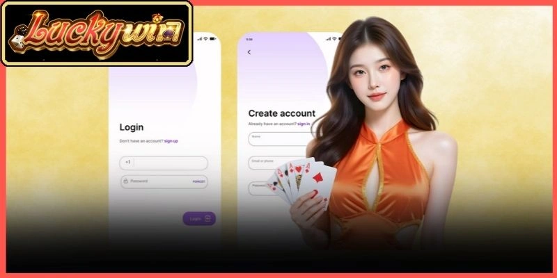 Các bước điền thông tin đăng ký tài khoản Luckywin